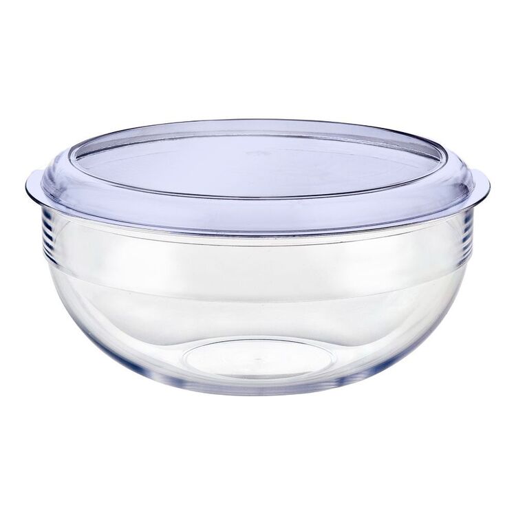 Palm Salad Bowl With Lid Blue