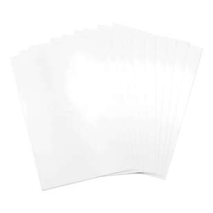 Sizzix Surfacez 10 Packs Shrink Plastic White