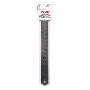 Kent 150 mm Stainless Steel Ruler Silver