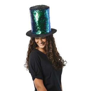 Spartys Novelty Sequin Top Hat Multicoloured