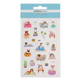 Crafters Choice Washi Dogs & Cats Stickers Multicoloured