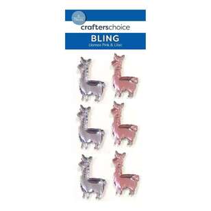 Crafters Choice Bling Llama Stickers Lilac
