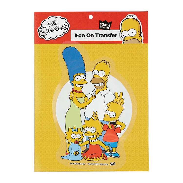 The Simpsons Family Portrait Patch Homer Bart Marge Lisa Embroidered Iron  On – Patch Collection