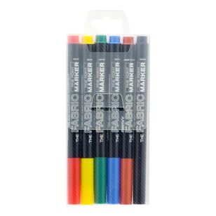 Marvy Fine Point Fabric Marker Set Primary