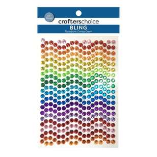 Crafters Choice 337 Pieces Rainbow Gemstone Stickers Multicoloured