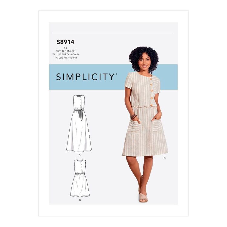 Simplicity Sewing Pattern S8914 Misses' Dresses 14 - 22