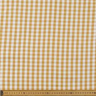 Yarn Dyed 110 cm Gingham Fabric Mustard 110 cm