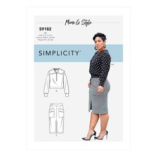 Simplicity Sewing Pattern S9182 Misses' Knit Top & Skirt