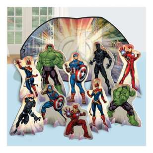 Powers Unite Marvel Avengers Table Decorating Kit 11 Pieces Multicoloured