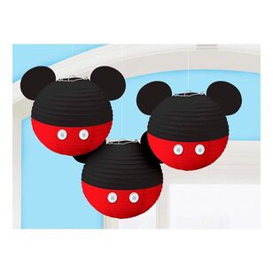 Mickey Mouse Ears Paper Lanterns 3 Pack Multicoloured
