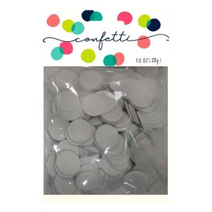 Amscan Paper Confetti Circles White 28 g