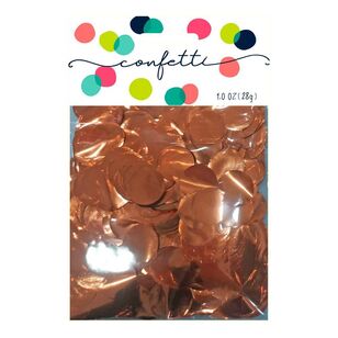 Amscan Metallic Confetti Circles Orange 28 g