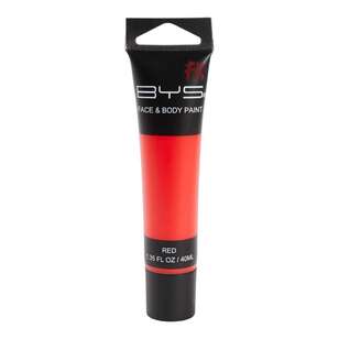 BYS Special FX Face & Body Paint Tube Red 40 mL