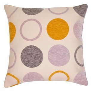 KOO Orion Circle Jacquard Cushion Ochre 45 x 45 cm