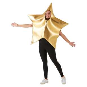 Jolly & Joy Gold Star Costume Gold Adult