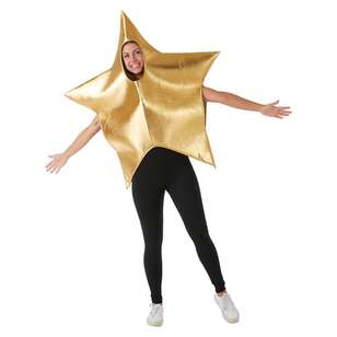 Jolly & Joy Gold Star Costume Gold Adult