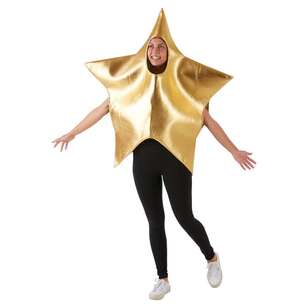 Jolly & Joy Gold Star Costume Gold Adult