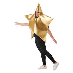 Jolly & Joy Gold Star Costume Gold Adult