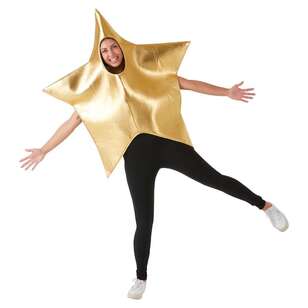 Jolly & Joy Gold Star Costume Gold Adult