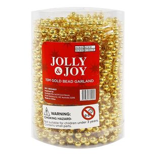 Jolly & Joy Bead Garland Gold