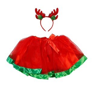 Jolly & Joy Kids Reindeer Kids Tutu Set Brown 4 - 6 Years