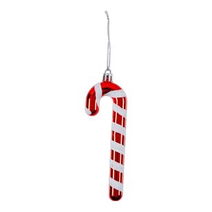 Jolly & Joy Candy Cane Decoration 6 Pack Red & White