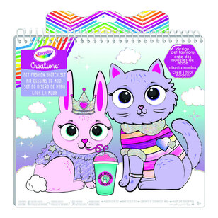 Crayola Creation Pets Fashion Sketch Set Multicoloured