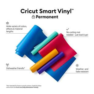 Cricut 13 x 36 in Smart Permanent Vinyl Black 13 x 36 in