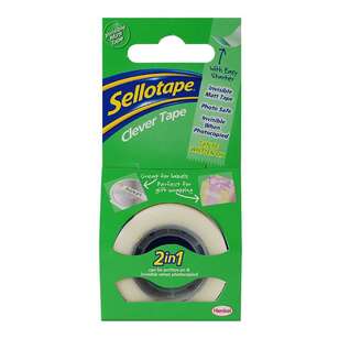 Sellotape Clever Boxed 18 mm x 25 m Tape Clear 18 mm x 25 m