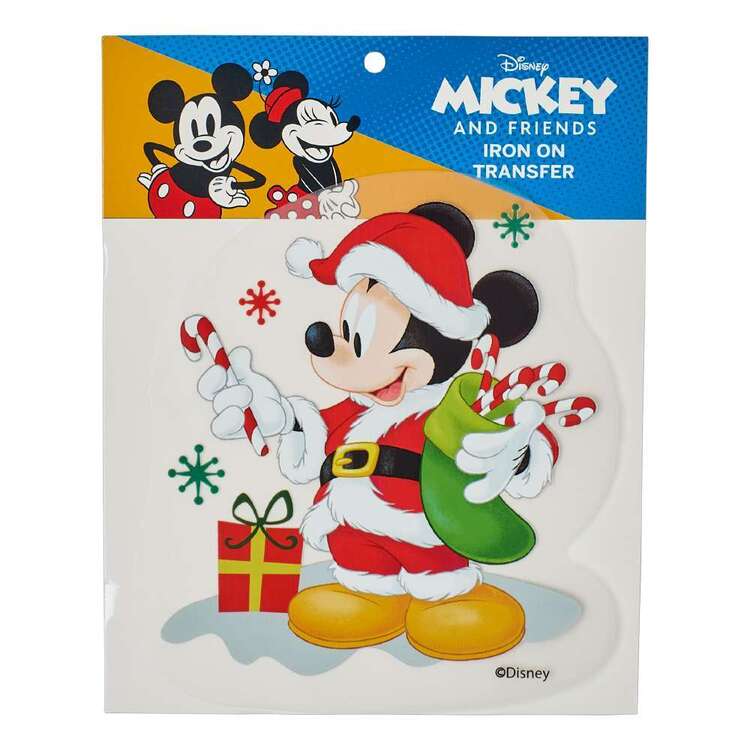 Disney Christmas Mickey Mouse Iron On Transfer