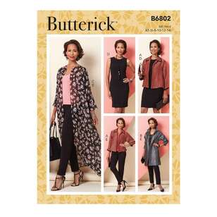 Butterick B6802 Misses' Jacket, Dress & Pants