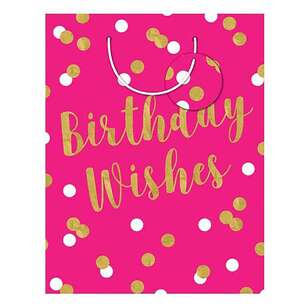 Birthday Wishes Medium Gift Bag Multicoloured Medium