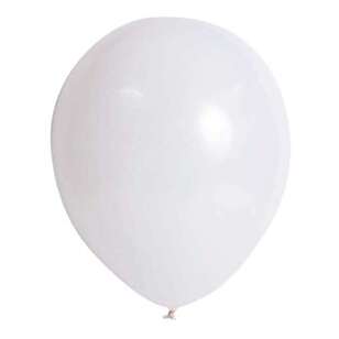 Artwrap Latex Balloon 20 Pack White 25 cm