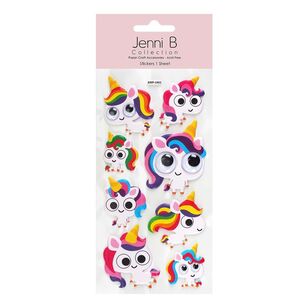 Jenni B Sticker Puffy Eyes Unicorns Stickers Multicoloured