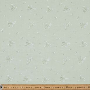 Ditzy Floral 120 cm Thermal Curtain Fabric Sage 120 cm