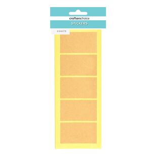 Crafters Choice Paper Tag Rectangle Sticker Brown