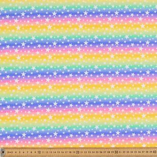 Spots N Stripes Rainbow Stripes Printed 112 cm Poplin Fabric Multicoloured 112 cm