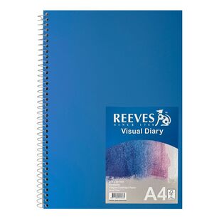 Reeves FSC A4 Visual Diary Blue A4