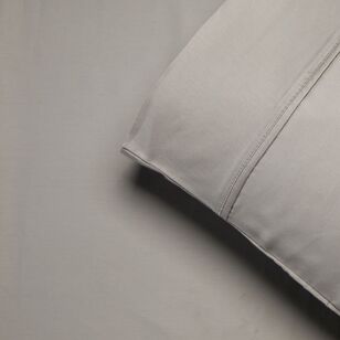 Luxury Living 1000 Thread Count Standard Pillowcase 2 Pack Silver Standard