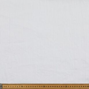 Plain 125 cm Pure Crinkle Linen Fabric White 125 cm