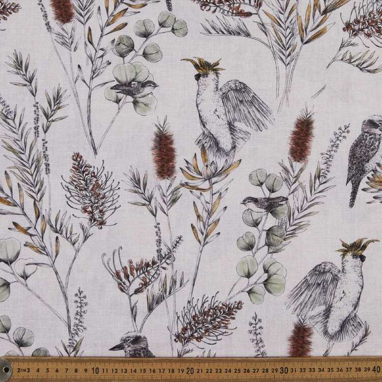 Printed Linen Fabric by the Yard