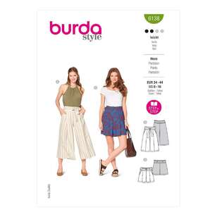 Burda 6138 Misses' Culottes & Trousers 34-44