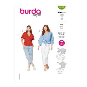 Burda 6135 Misses' Blouses 34-44