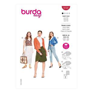 Burda 6120 Misses' Jacket & Vest 34-44