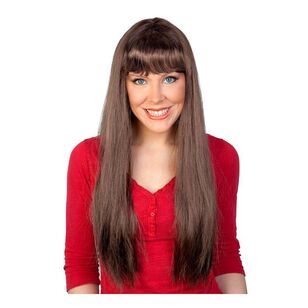 Tom Foolery Jessica Long With Fringe Wig Brown