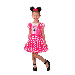 Minnie Mouse Pink Deluxe Kids Costume Multicoloured 3 - 5 Years