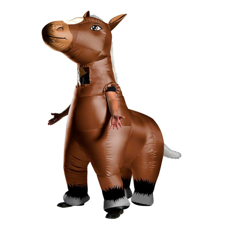 Inflatable Mr Horsey Adult Costume Multicoloured Adult