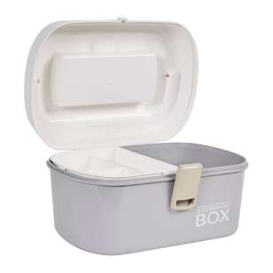 Timber & Thread Storage Box White & Grey Small