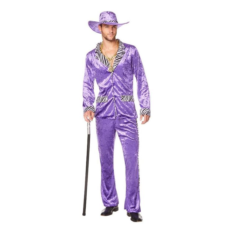 Karnival 1980's Suit Adult Costume Purple