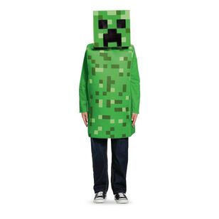Minecraft Classic Green Creeper Kids Costume Green